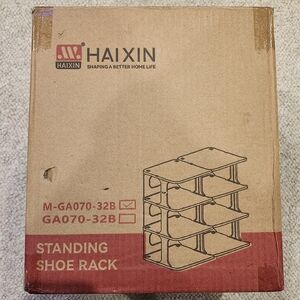 Shoe Rack Storage Organizer Closet Tower Shelf Storage Cabinet Stand,Black,6PCS